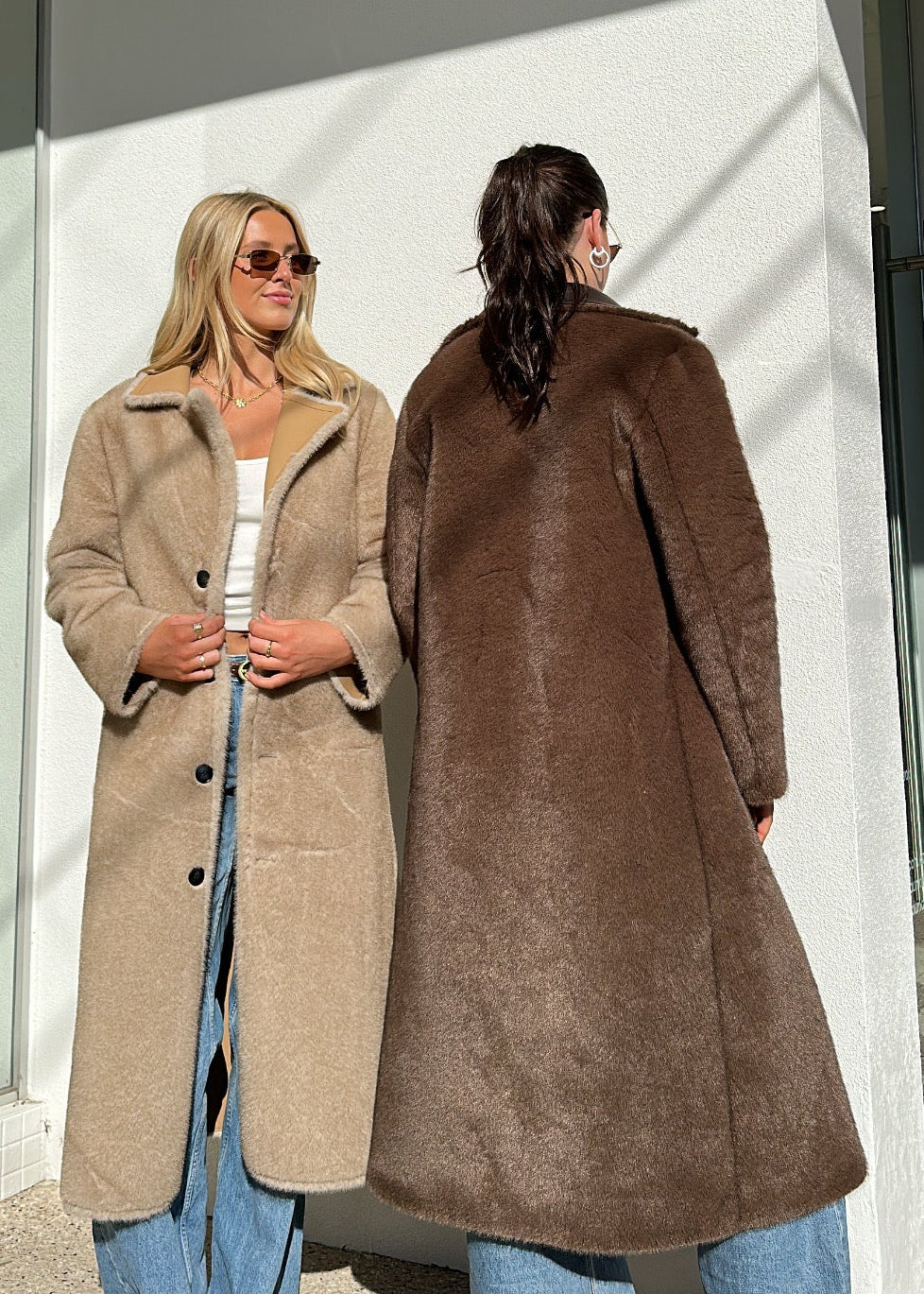 FAUX FUR TRENCH SHEARLING