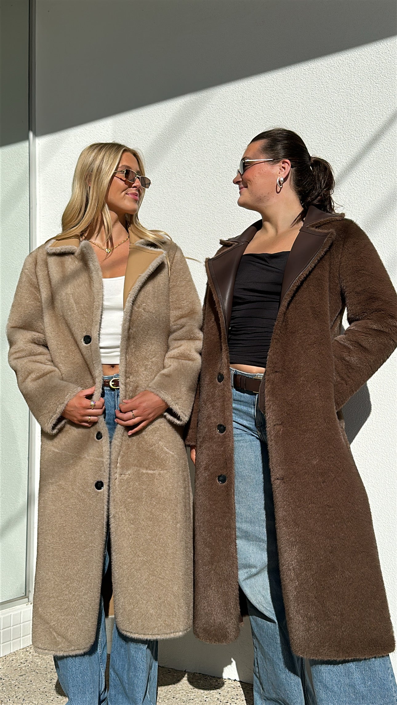 FAUX FUR TRENCH SHEARLING