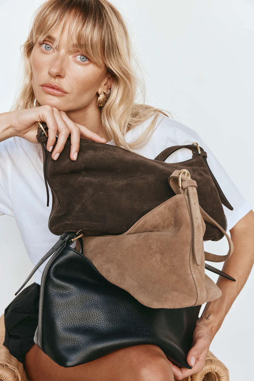 【PORTERNA】Eden Suede Shoulder Bag EDEN SUEDE SHOULDER BAG