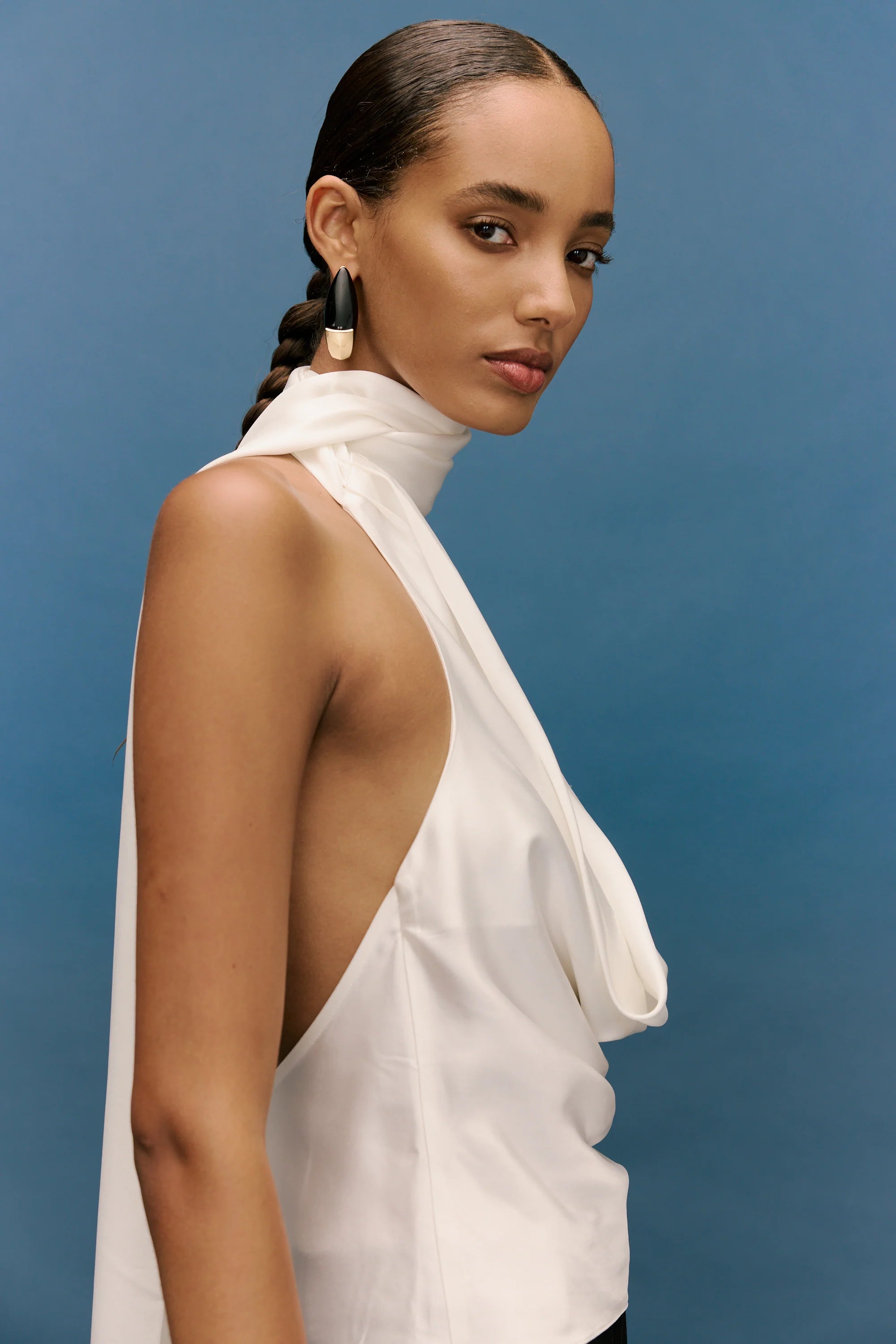 INDRA COWL  TOP IVORY