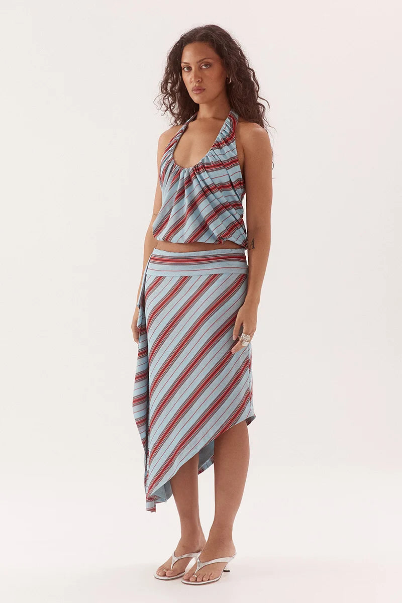 ZUMI STRIPE SKIRT