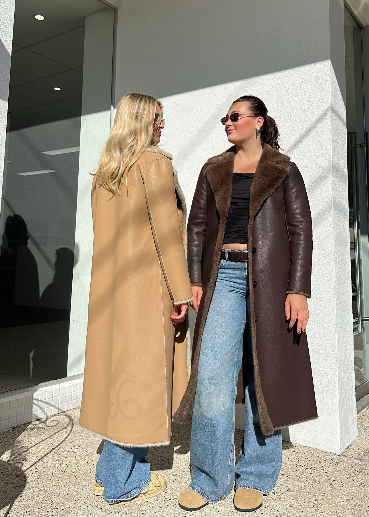 FAUX FUR TRENCH SHEARLING