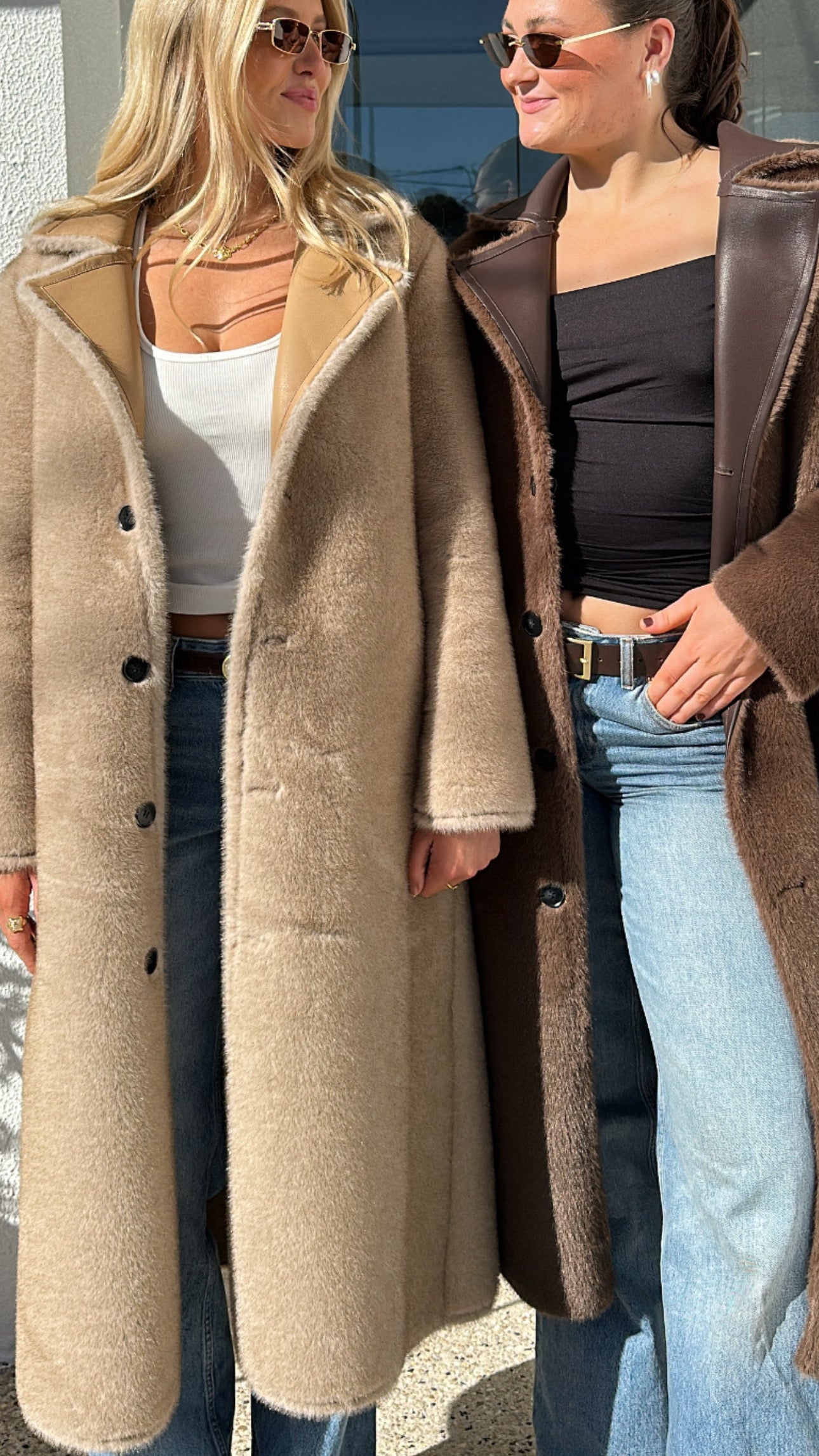 FAUX FUR TRENCH SHEARLING