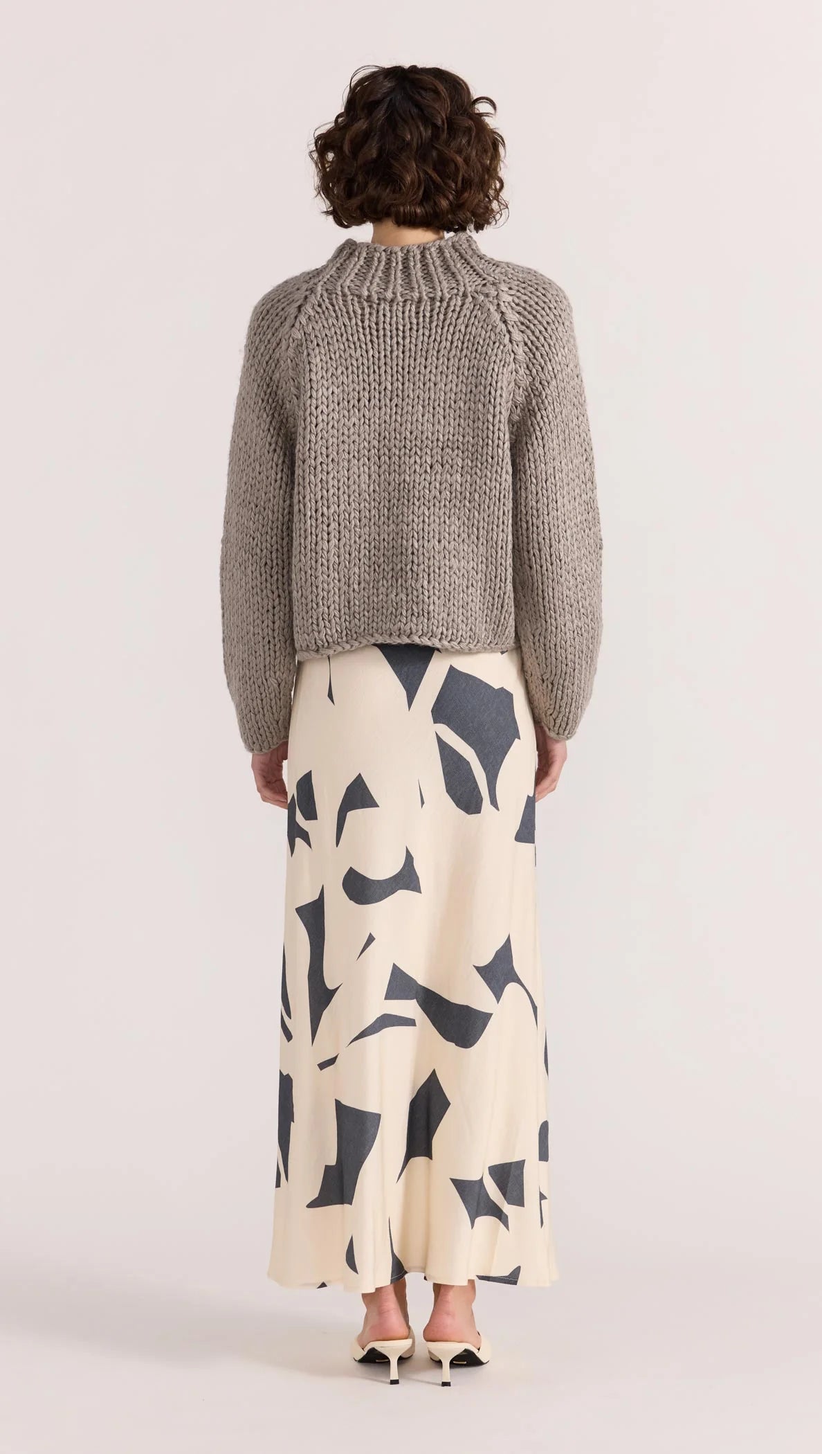 AURA BIAS MIDI SKIRT