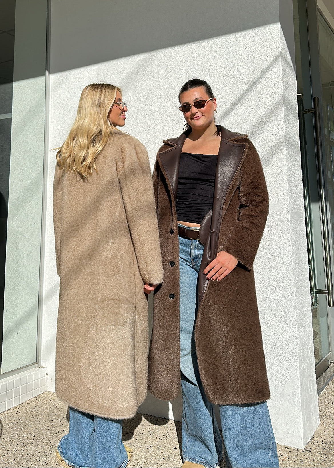 FAUX FUR TRENCH SHEARLING