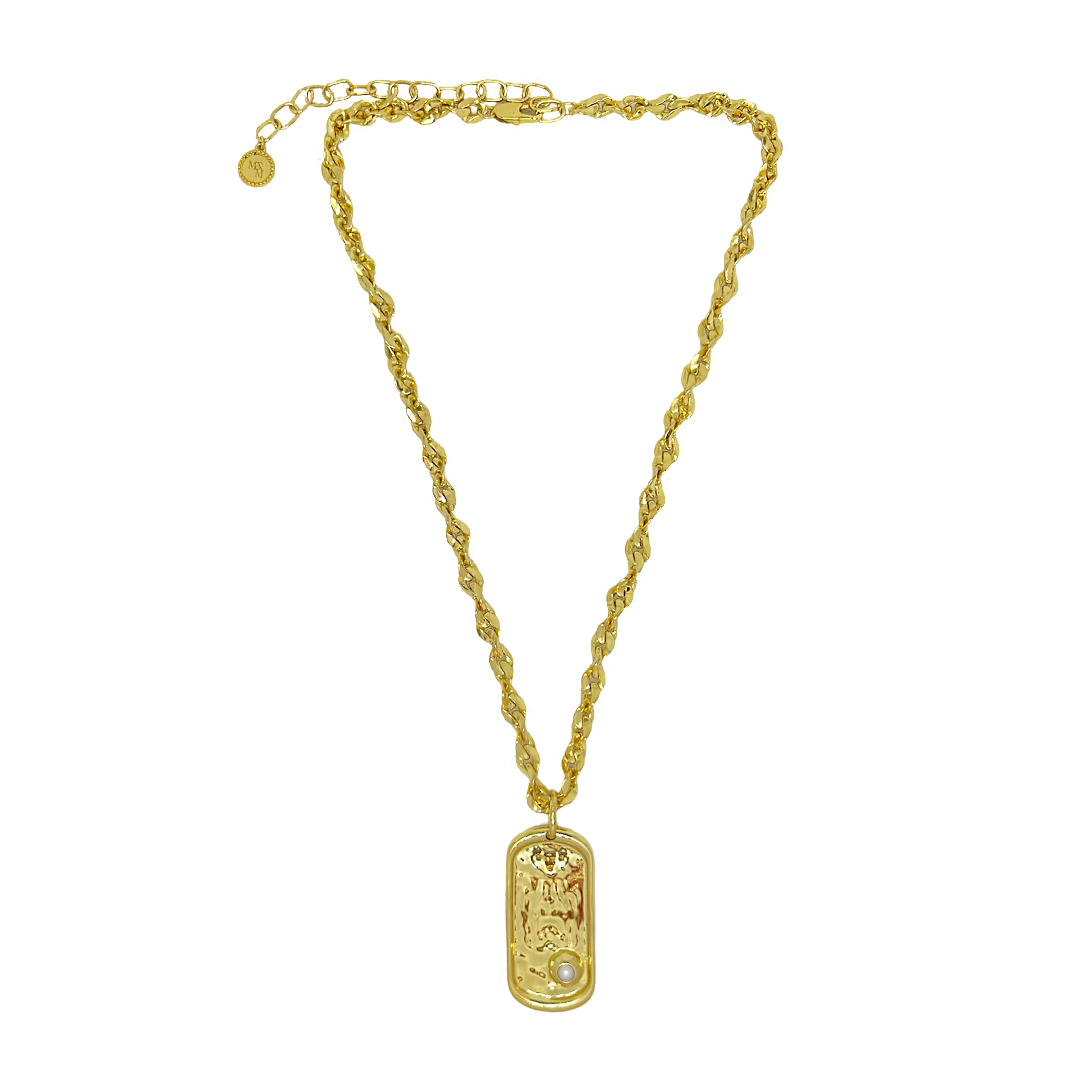 CYPRESS NECKLACE - GOLD PEARL