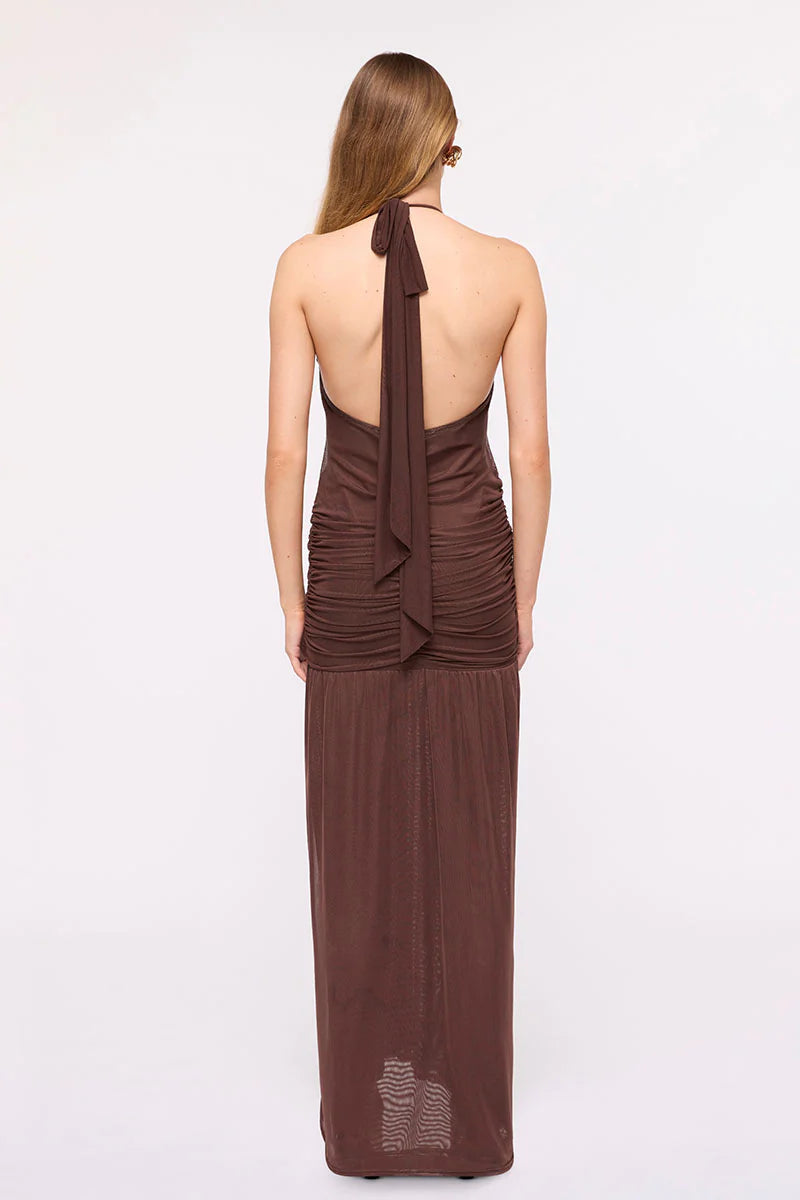 CHLOE HALTER MAXI DRESS