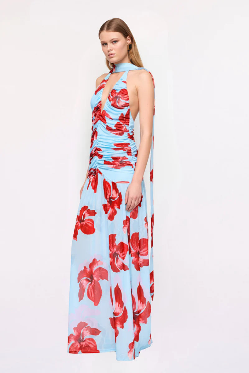 CHLOE HALTER MAXI DRESS