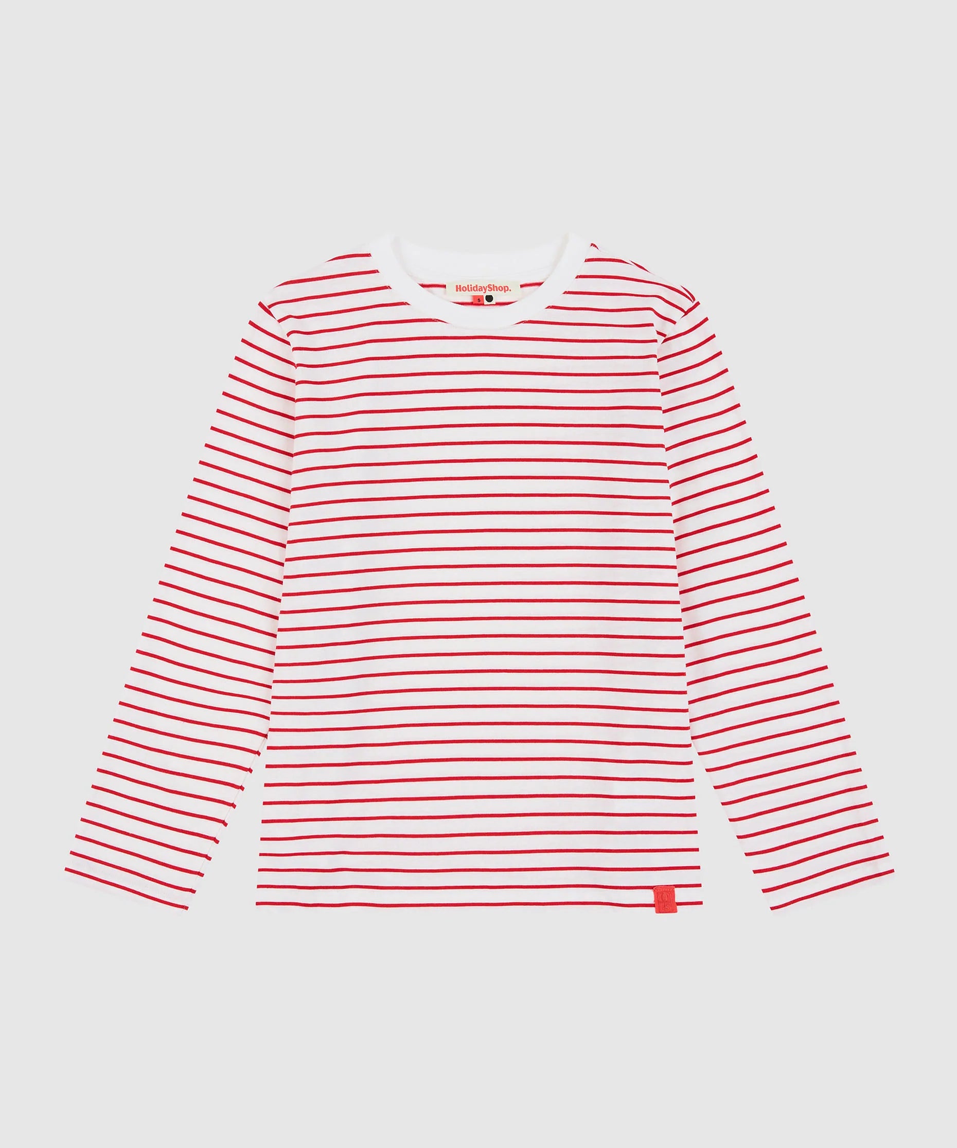 COTTON STRIPED LONG SLEEVE TOP