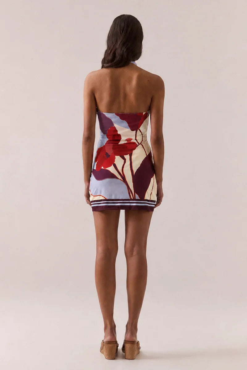 KALEA MINI DRESS - BLUE BLOOM