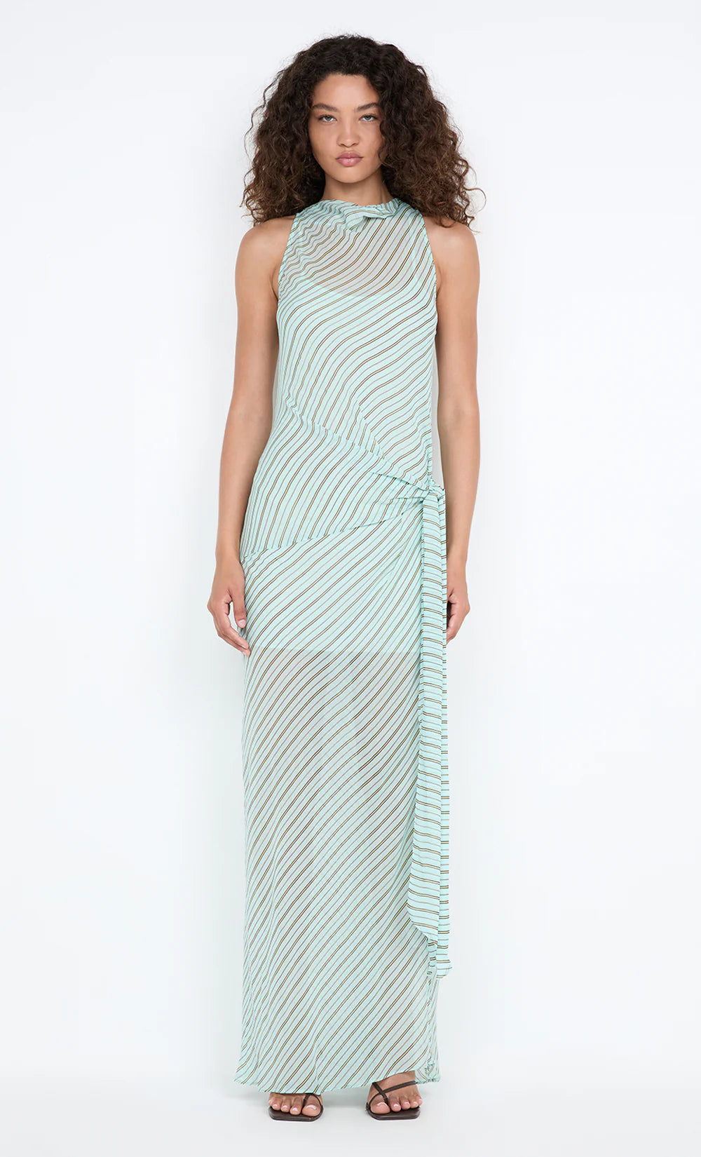 ALGARVE COWL NECK MAXI DRESS