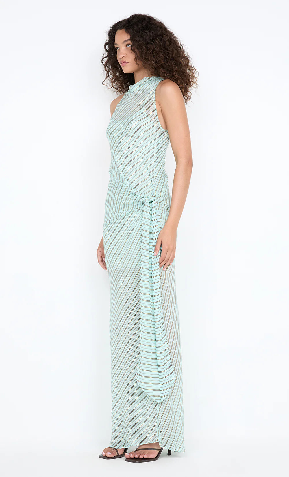 ALGARVE COWL NECK MAXI DRESS