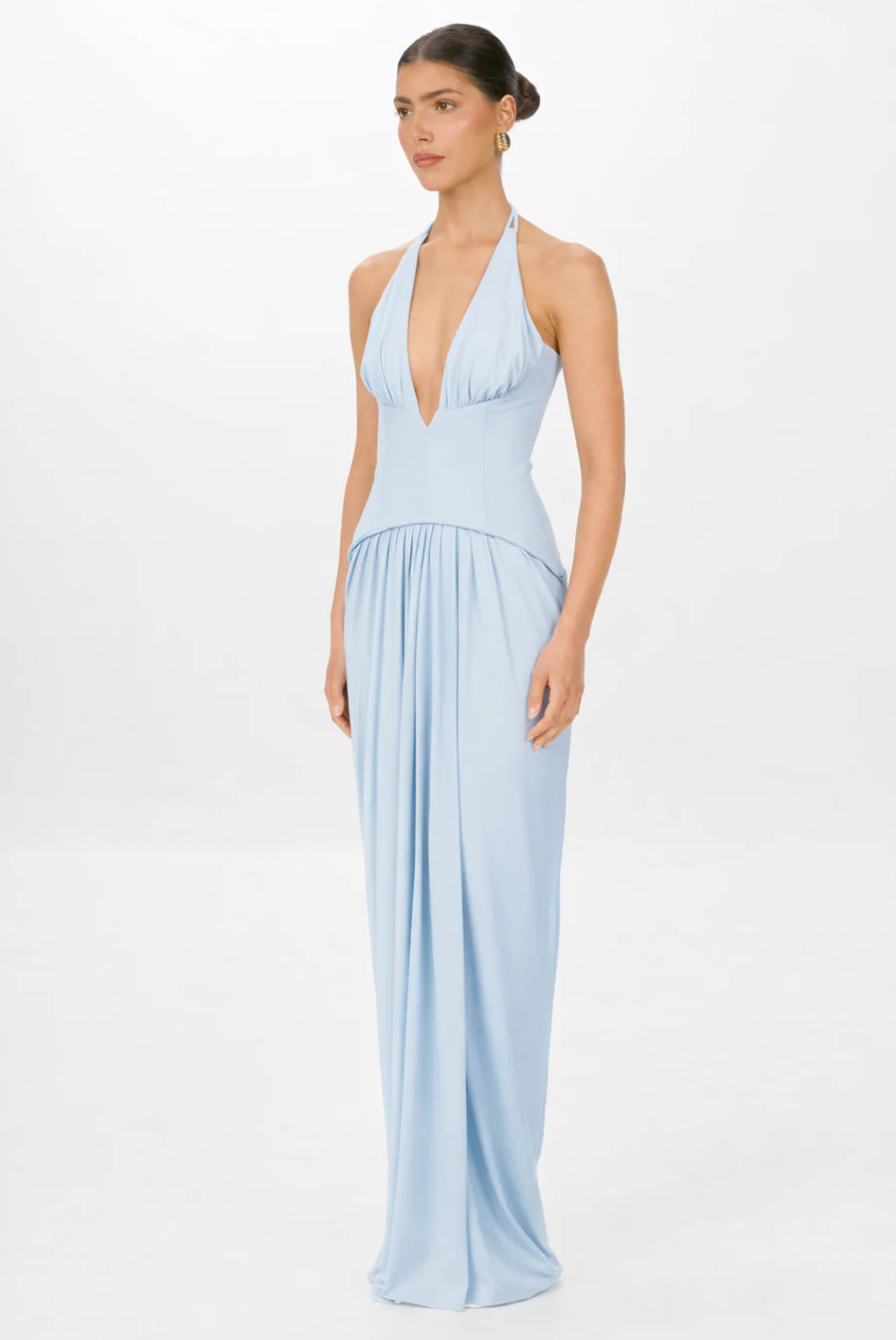 LANDON DRESS - POWDER BLUE