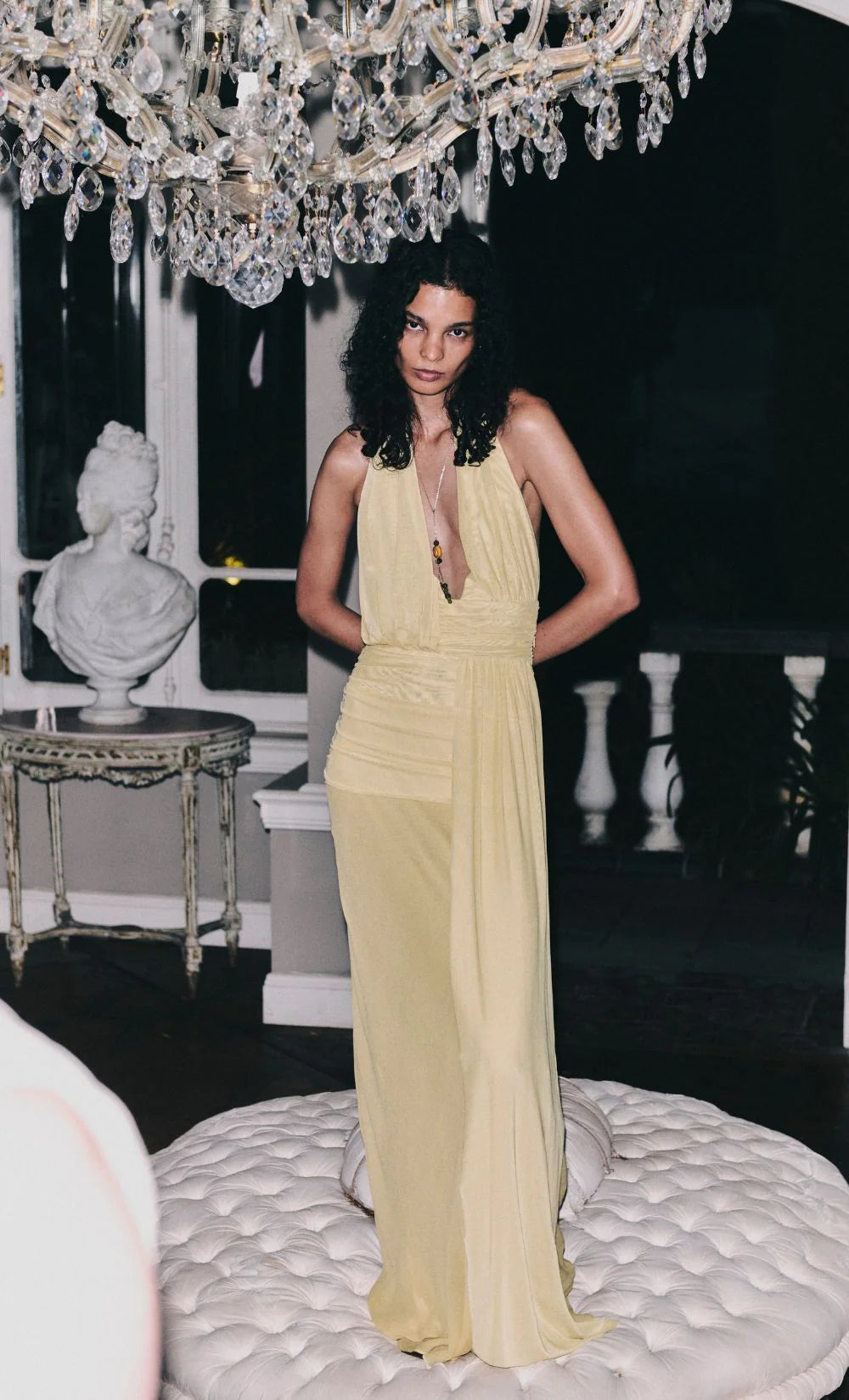 CASSIS DRAPE MAXI DRESS