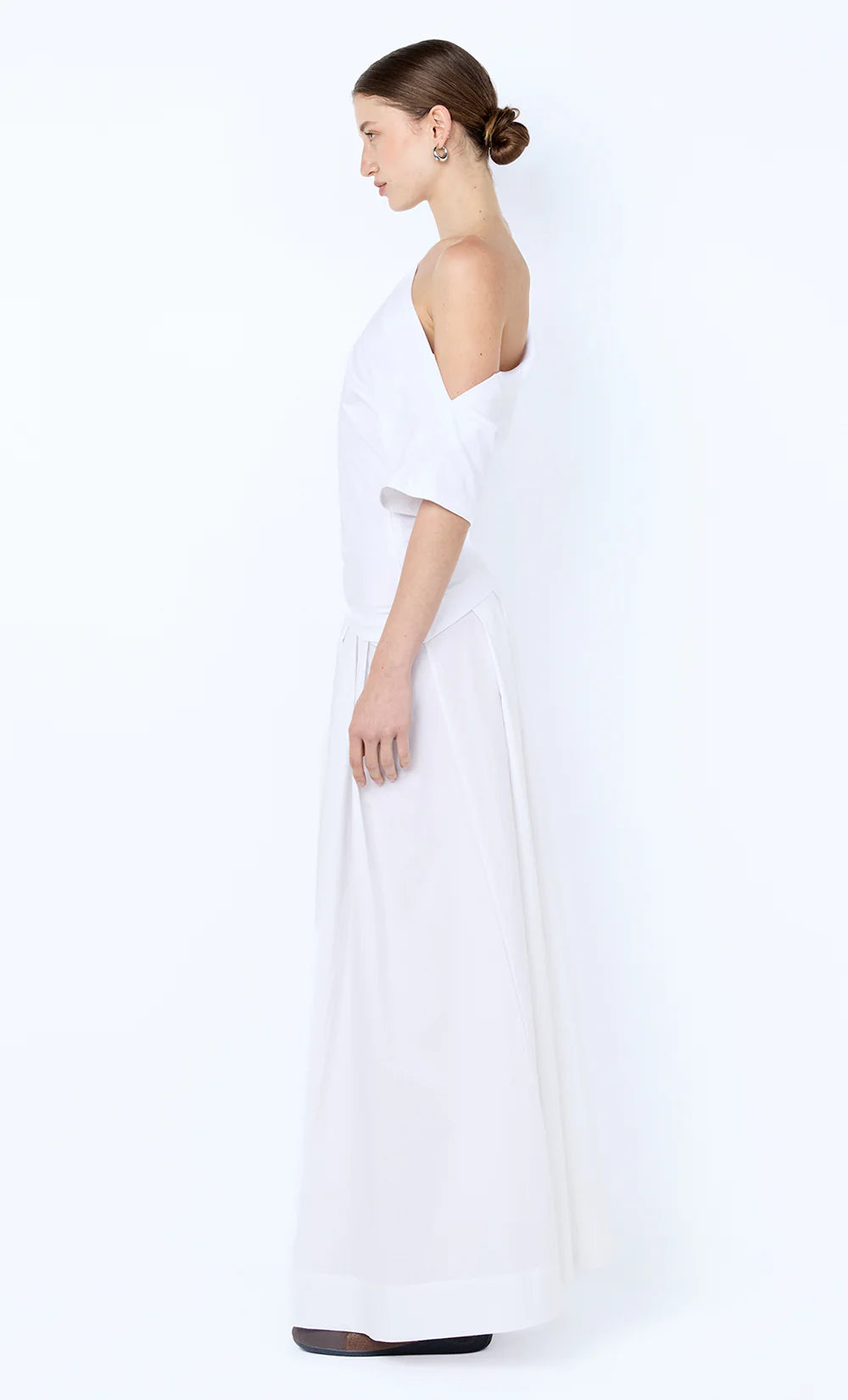 CHANTAL OFF SHOULDER MAXI DRESS WHITE