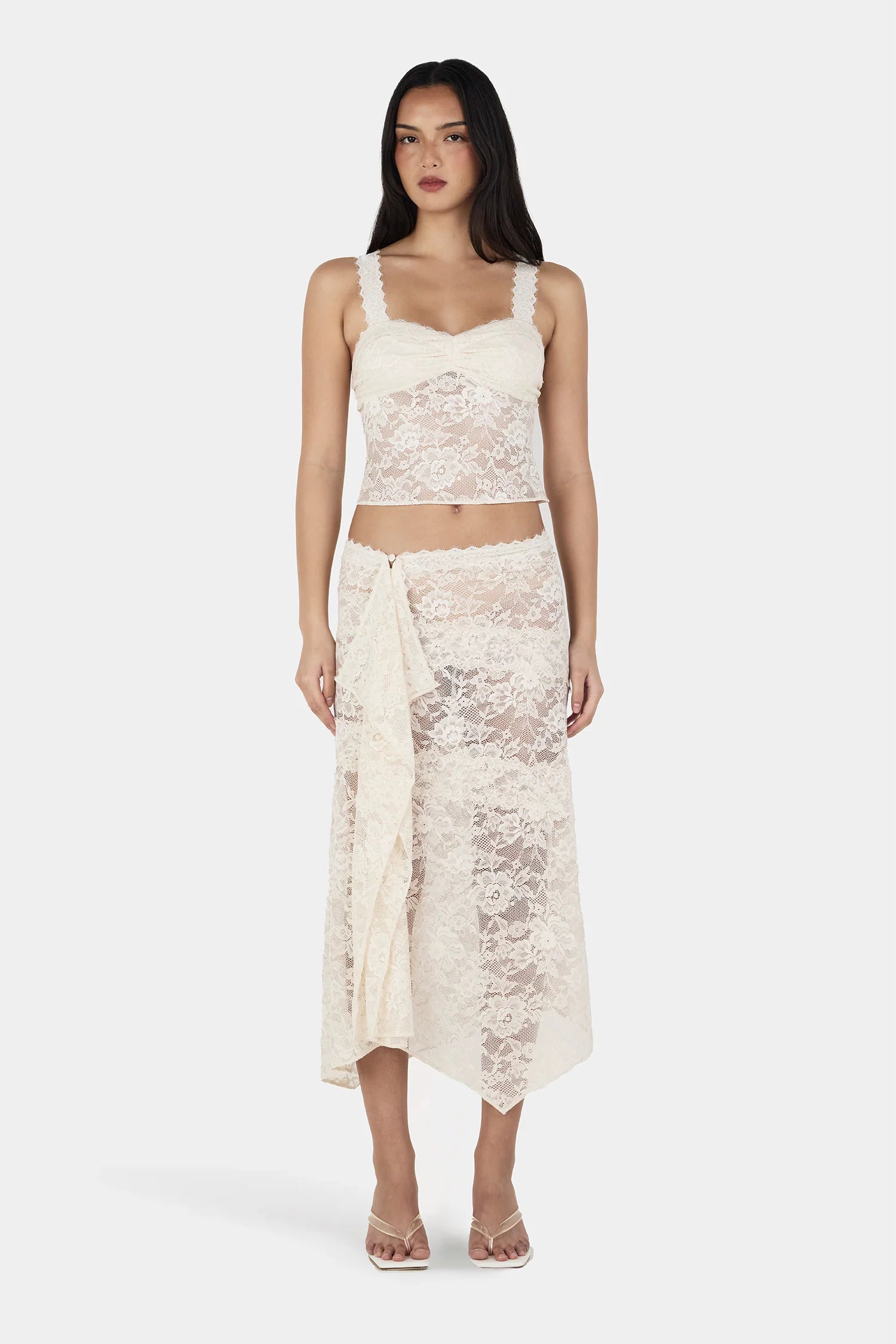 GIGI WRAP SKIRT - IVORY