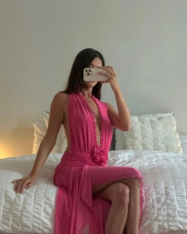 MORENA DRESS - FUCHSIA PINK