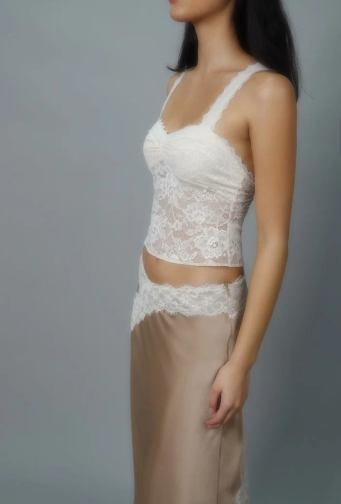 DEJA MIDI SKIRT GOLD