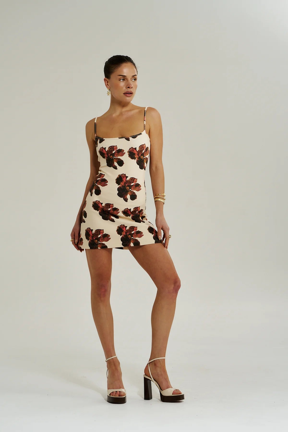 A LINE MINI DRESS - BUTTER FLEUR