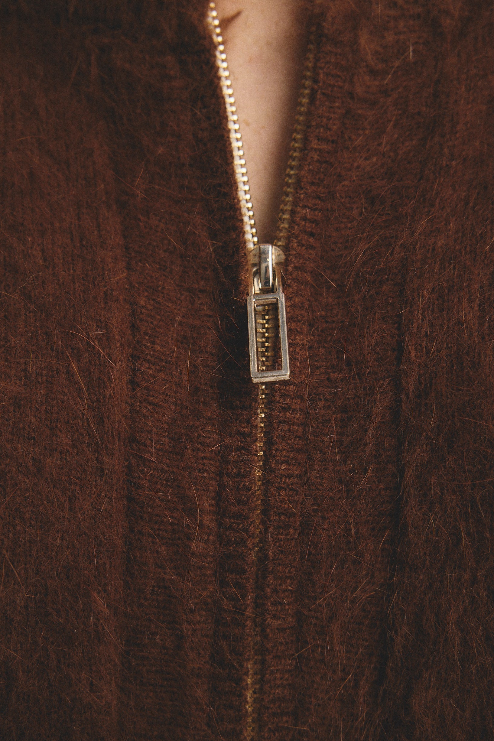 FELIX ZIP UP CARDIGAN CASHMERE