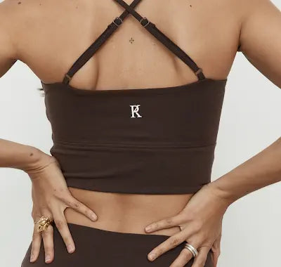 FLOW CROP - DARK BROWN