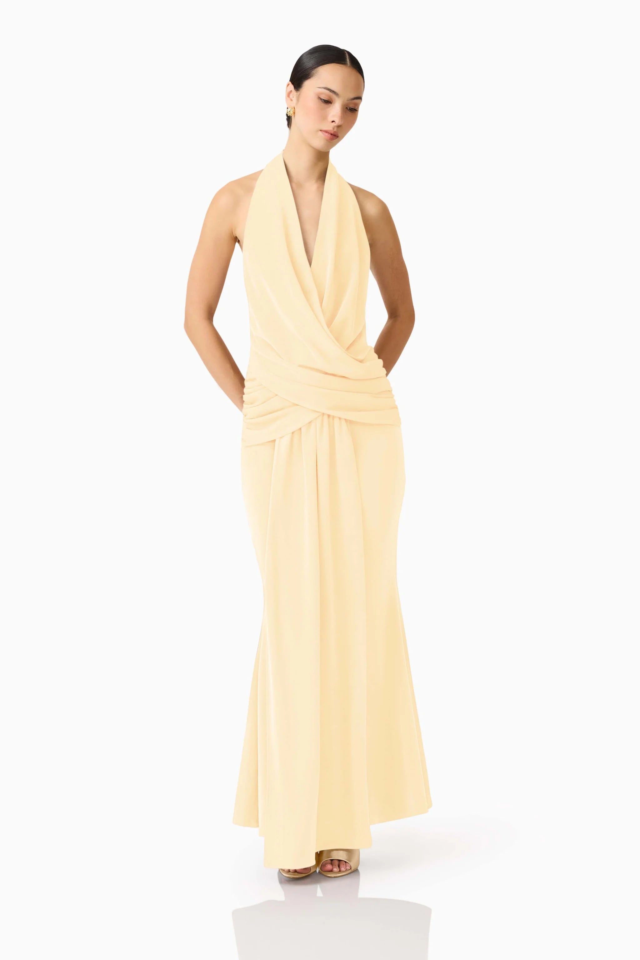 SIMONE COWL NECK GOWN