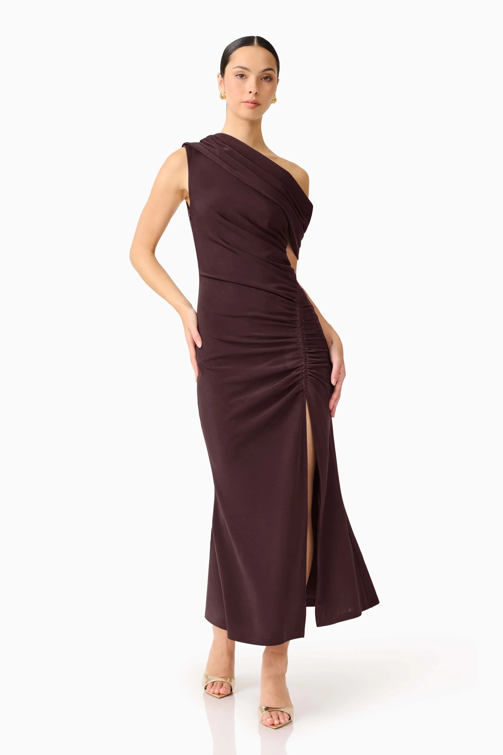 SIMONE ONE SHOULDER DRESS