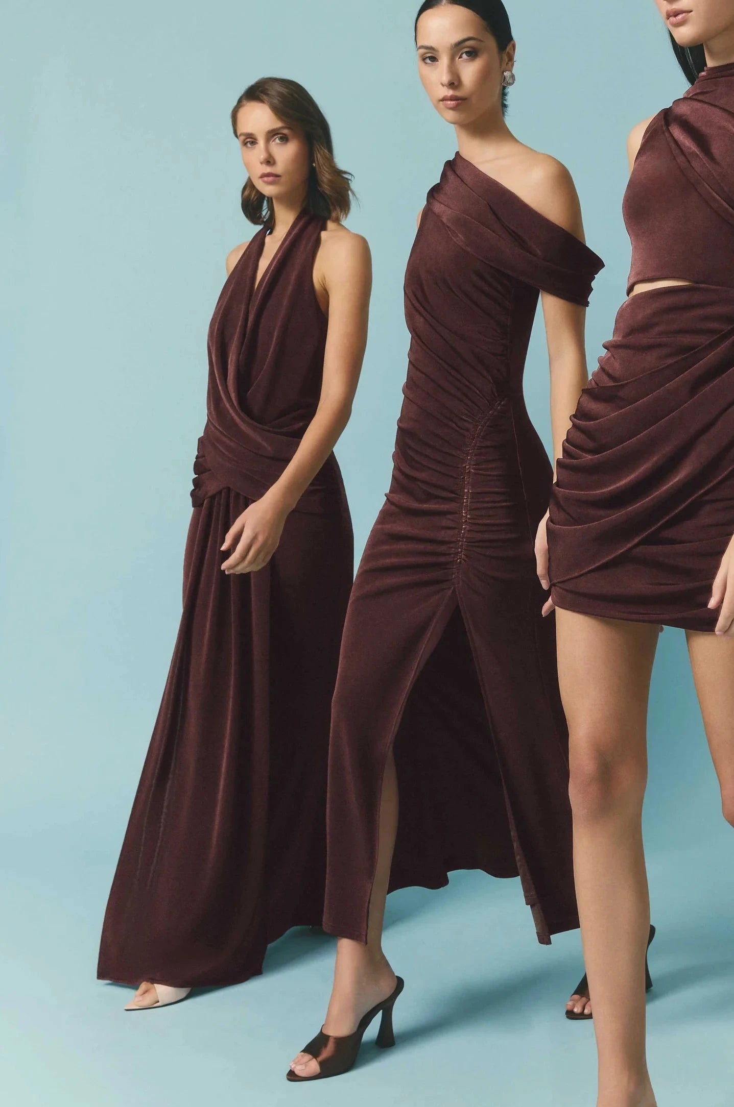 SIMONE COWL NECK GOWN