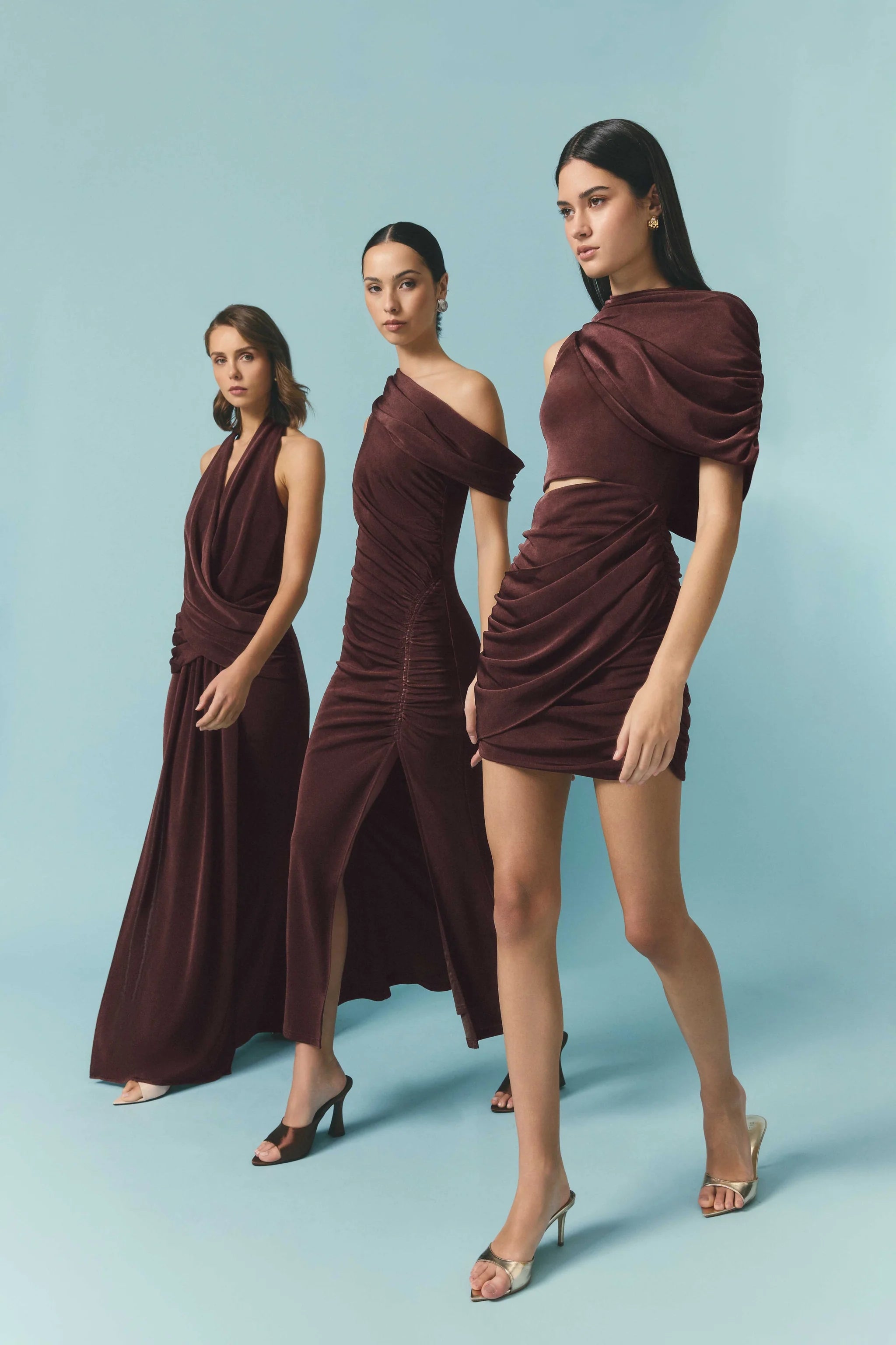 SIMONE ONE SHOULDER DRESS