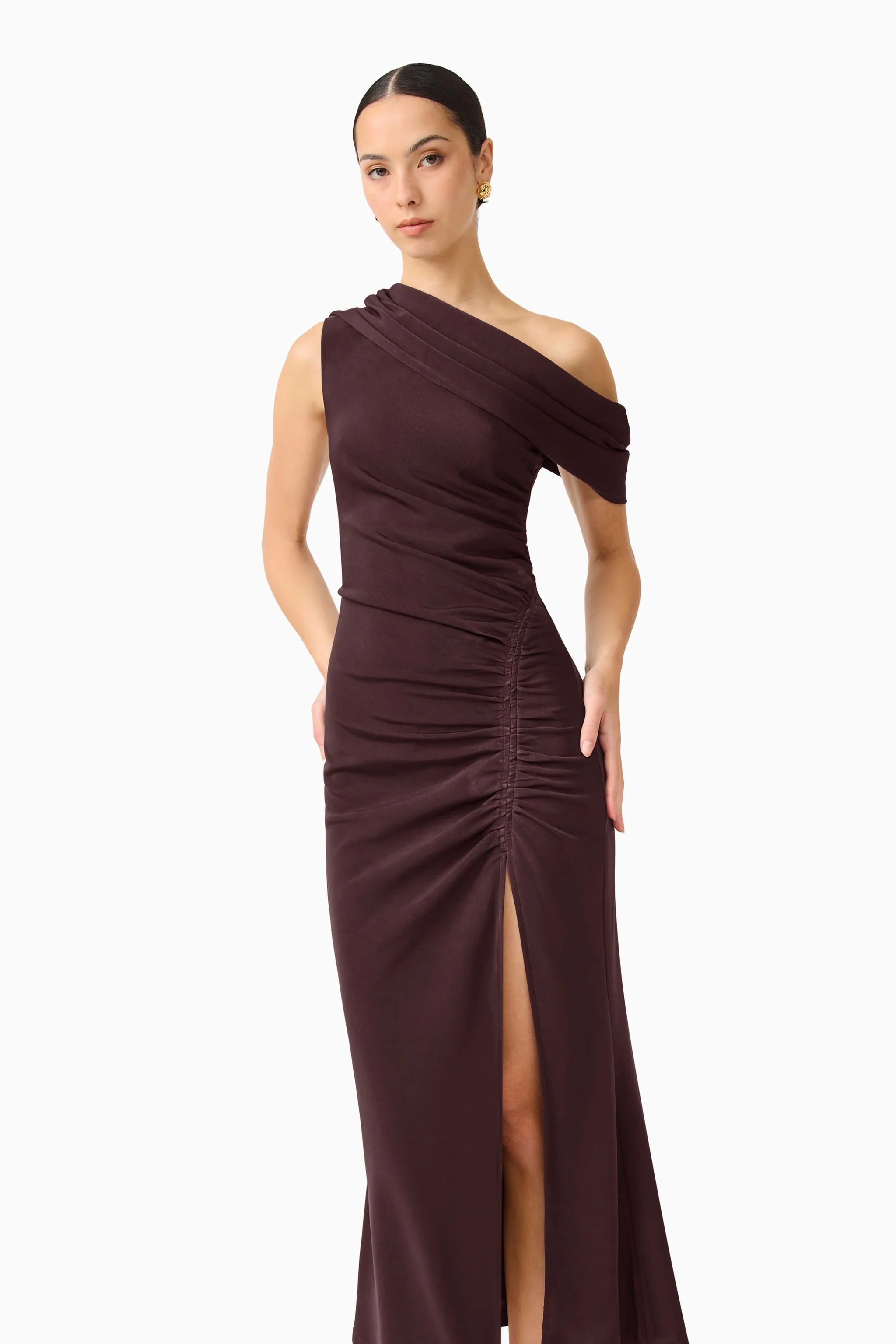 SIMONE ONE SHOULDER DRESS