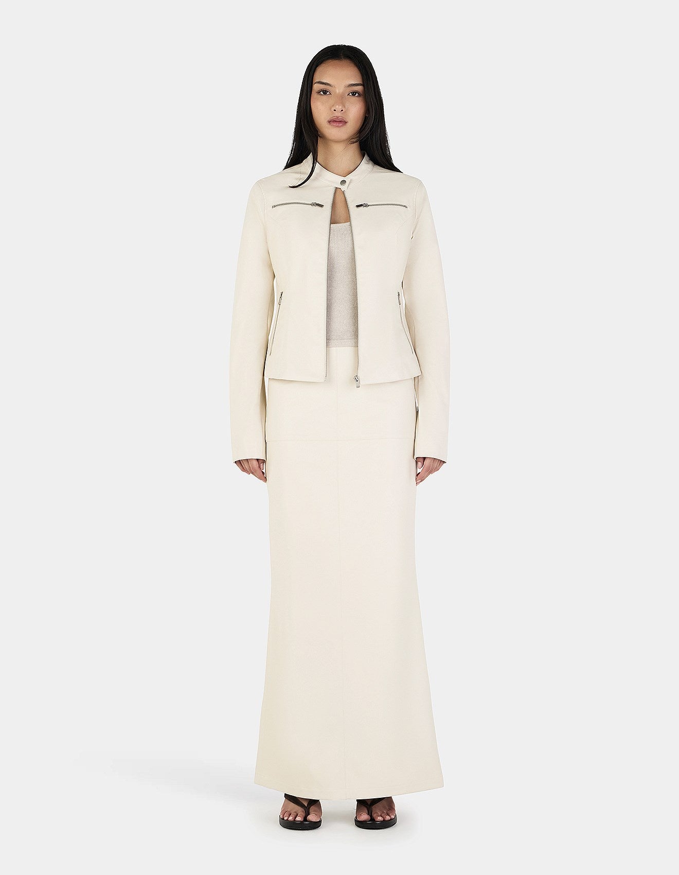 SAMIRA MAXI SKIRT - CREAM