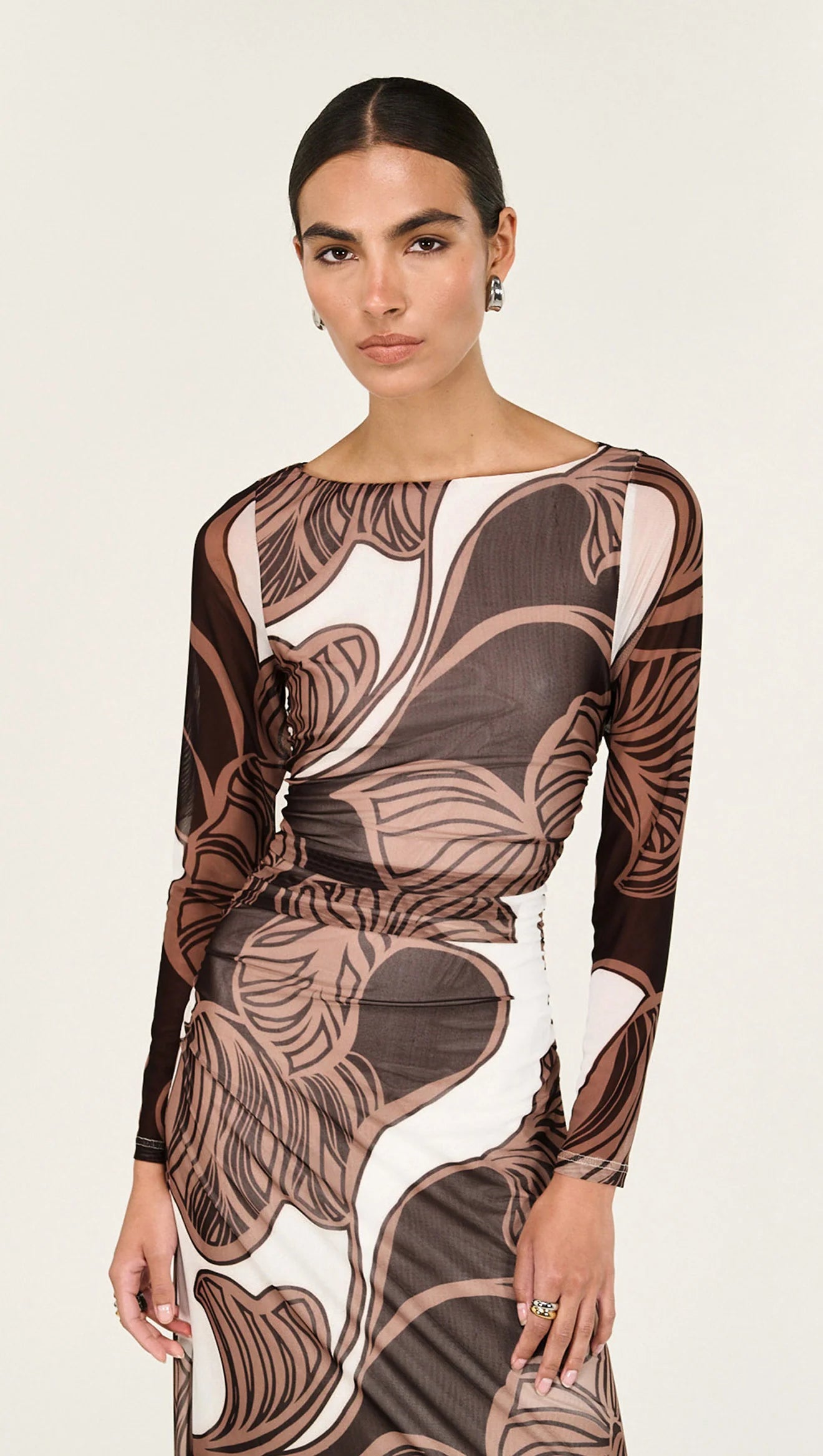 ULLA MESH MIDI DRESS