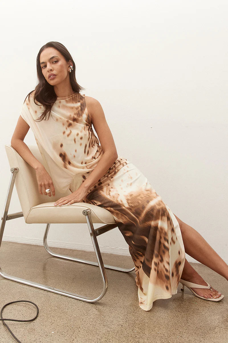 ODETTE DRAPE MINI DRESS