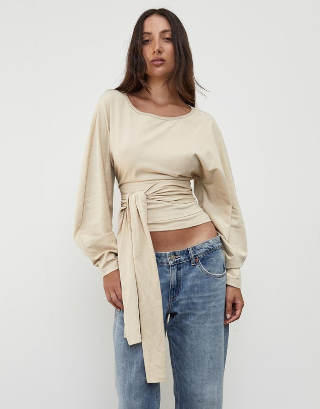 WAIST WRAP LS TOP