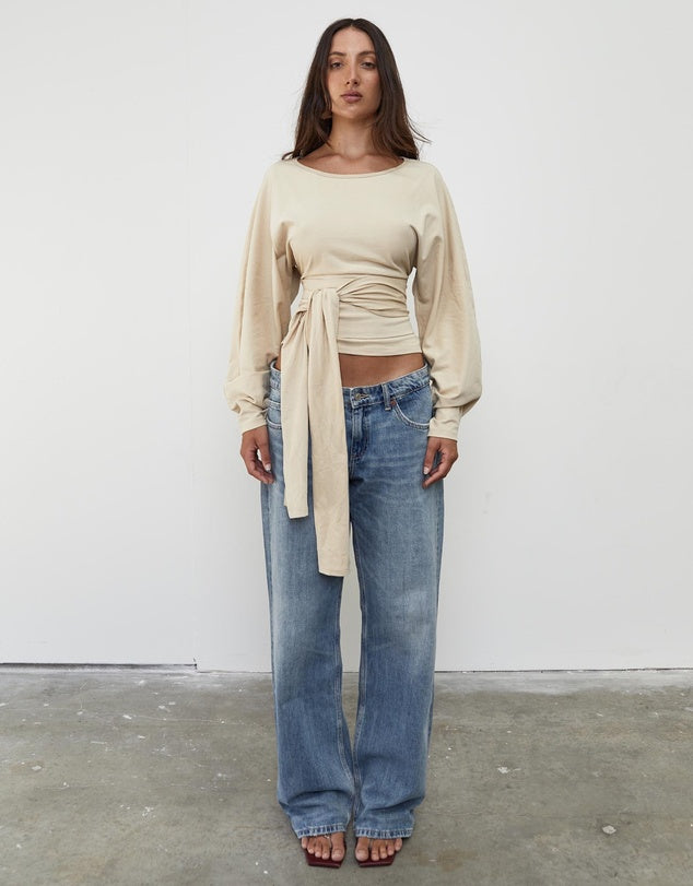 WAIST WRAP LS TOP
