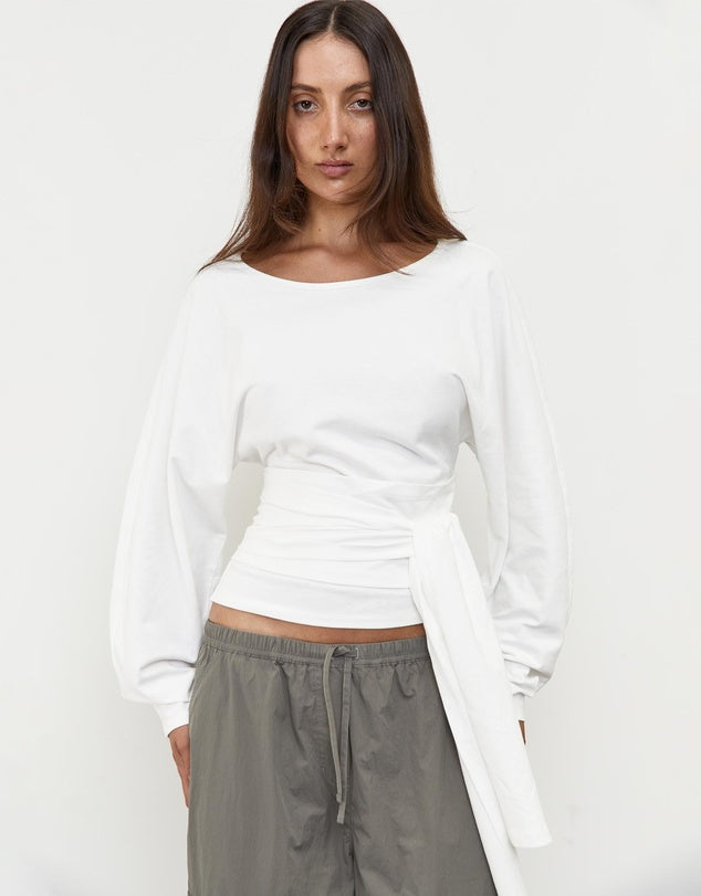WAIST WRAP LS TOP