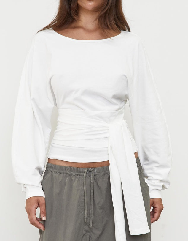 WAIST WRAP LS TOP