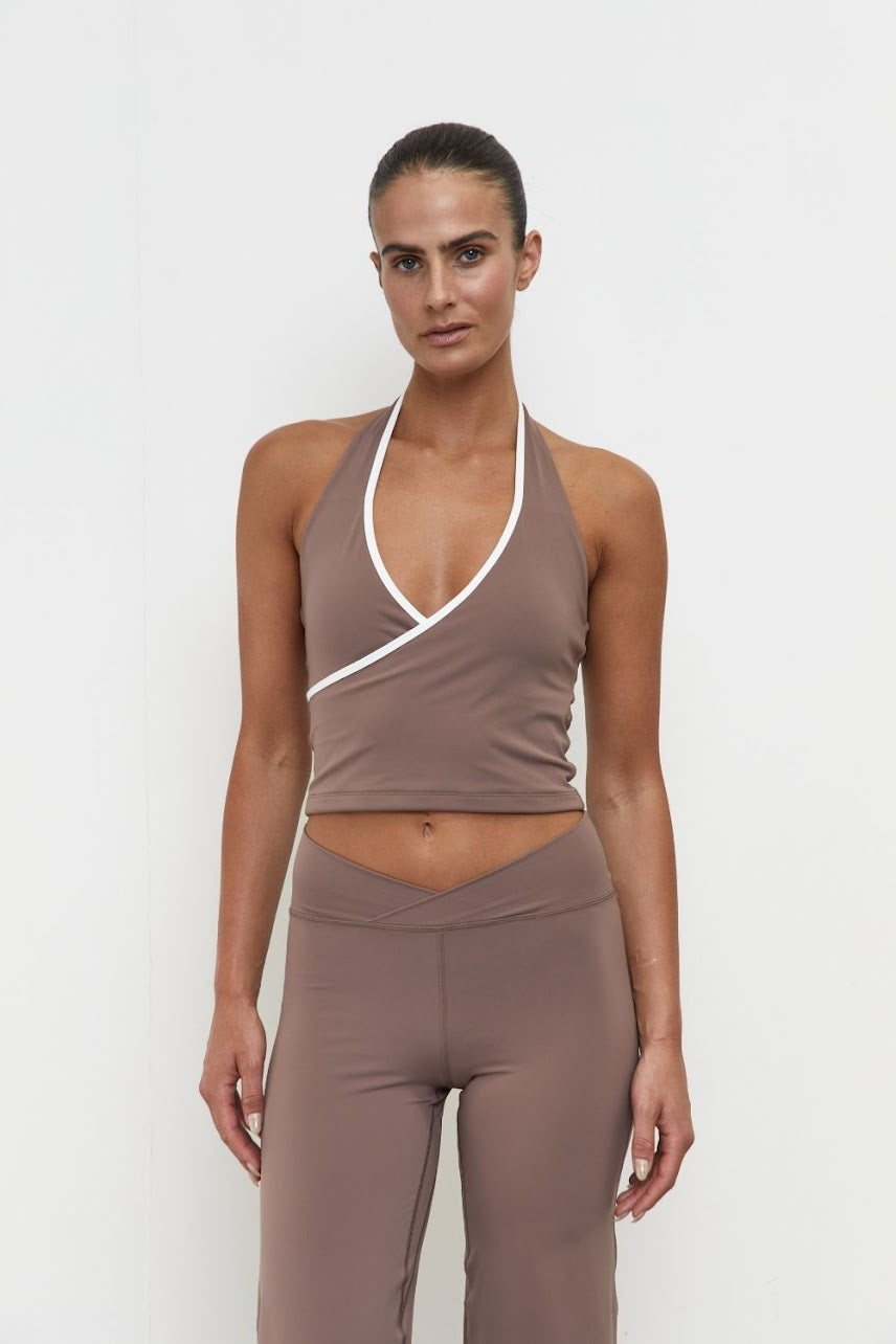 FRONT WRAP BODICE TANK