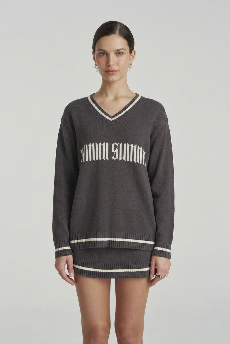 SUMMI KNIT SWEATER - SHADOW