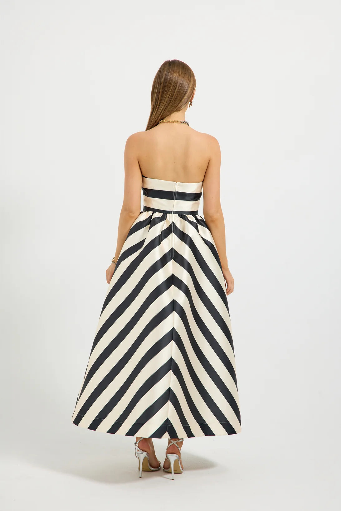 VALERIE STRAPLESS MIDI DRESS