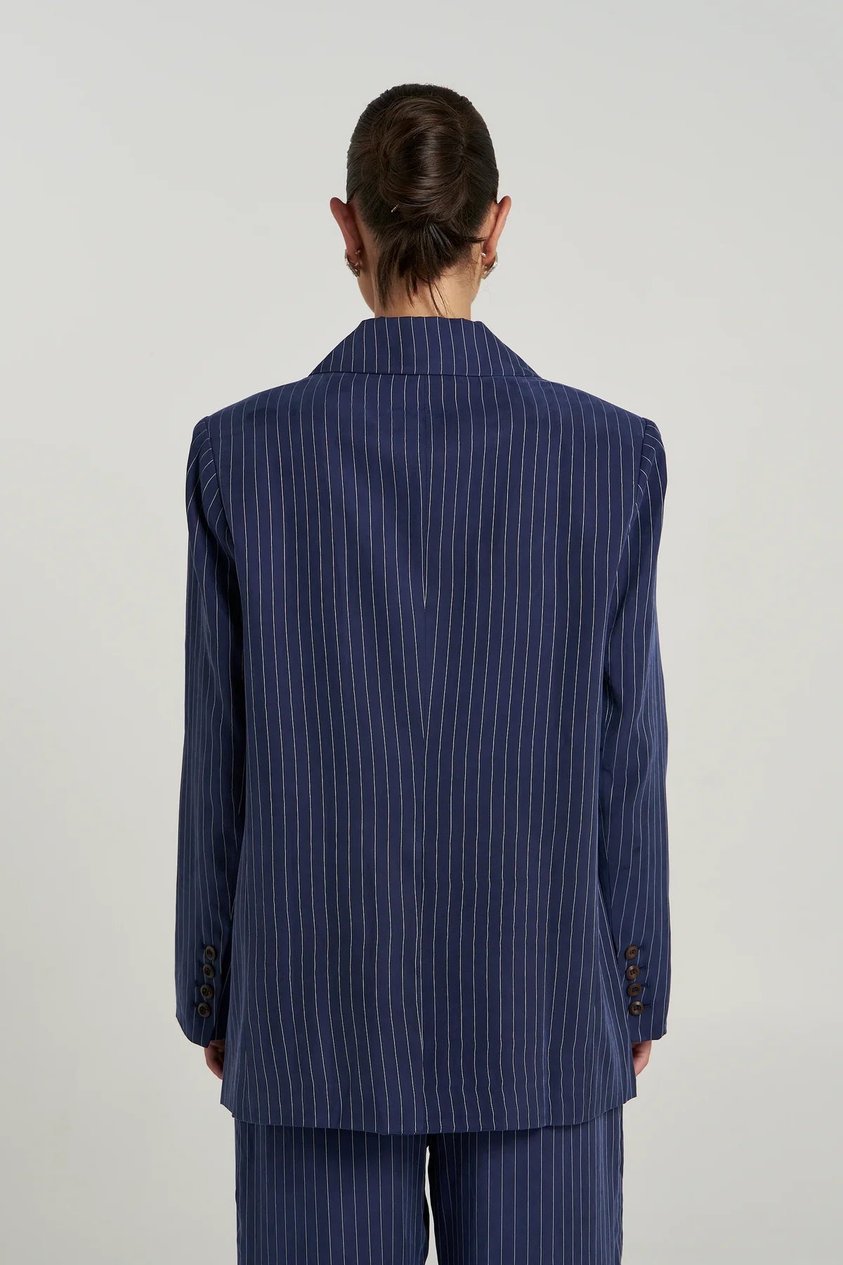 OS BLAZER - NAVY PINSTRIPE