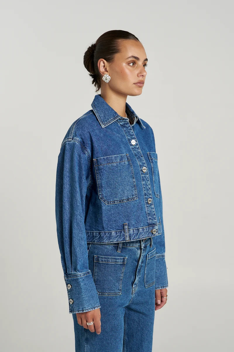SOHO CROPPED DENIM JACKET
