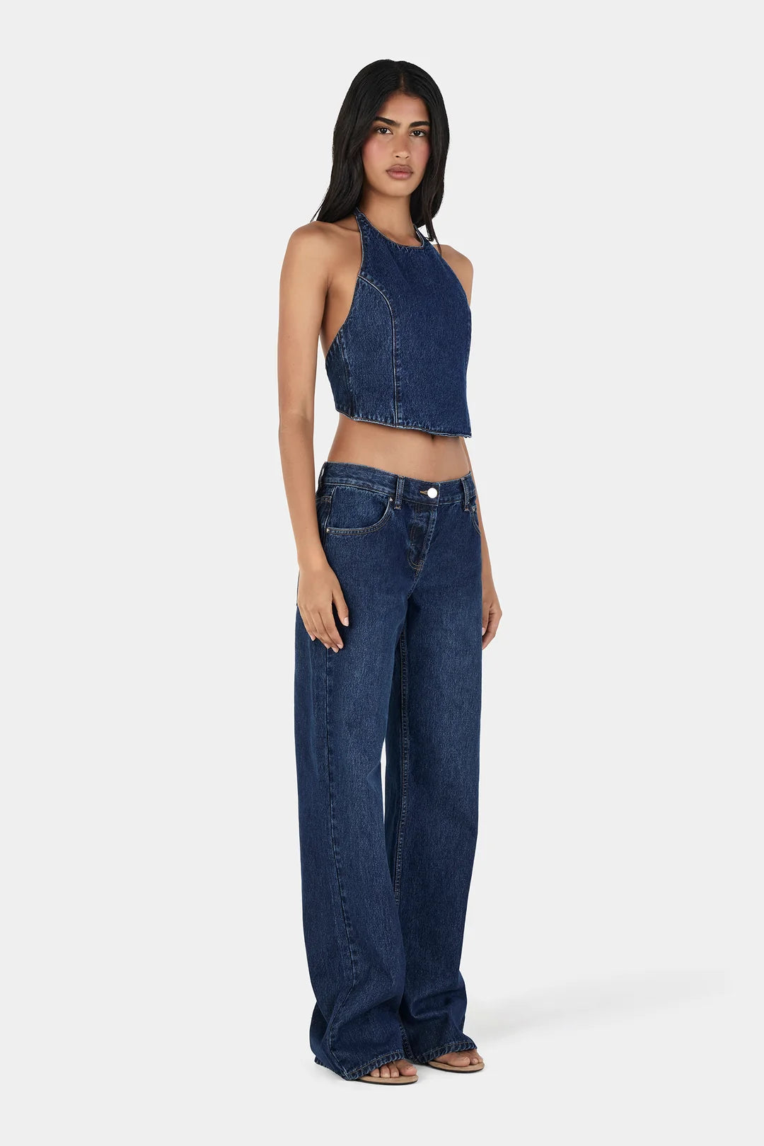 TOSCA HALTER TOP INDIGO