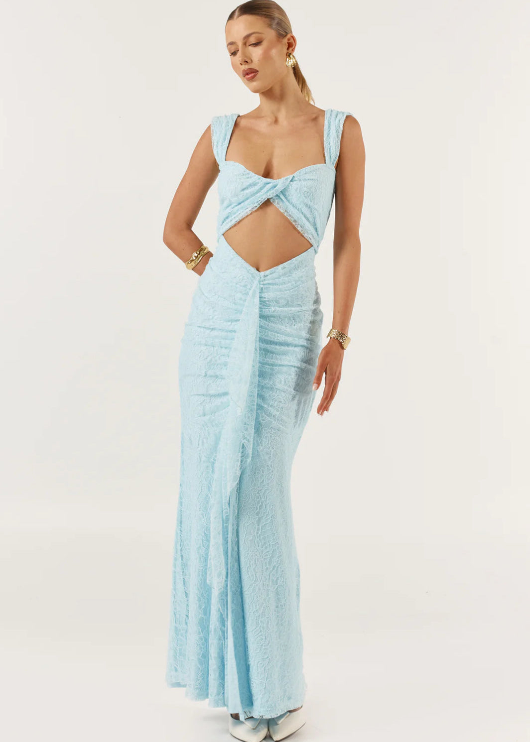 IMOGEN MIDI BABY BLUE LACE