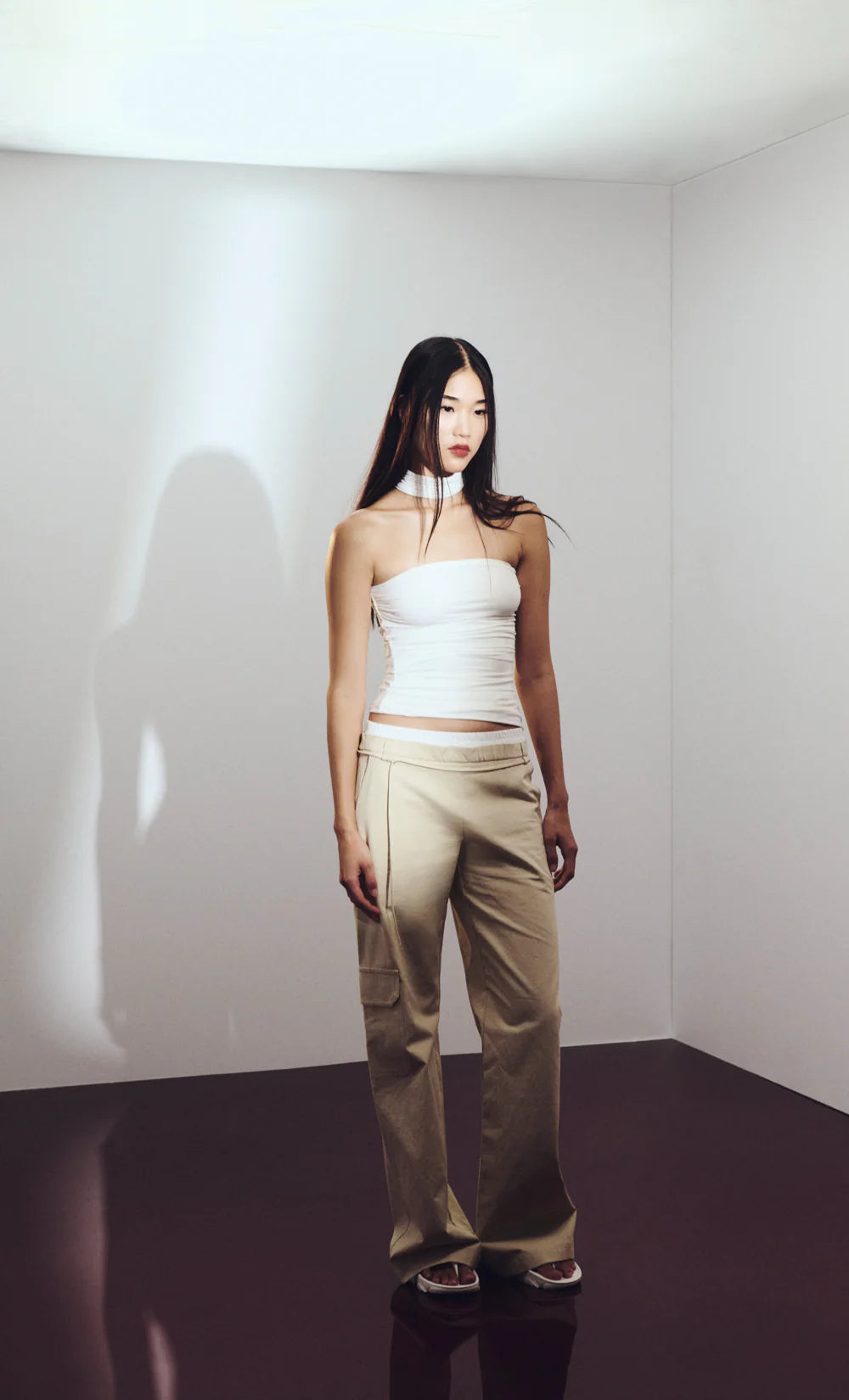 KELSI POCKET PANT BONE/WHITE