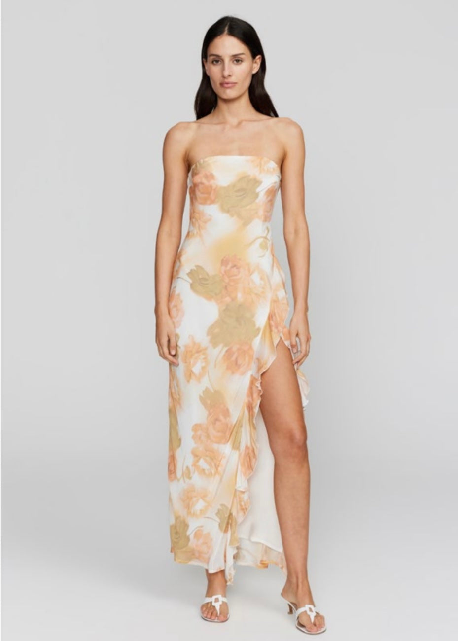 CALISTA MAXI DRESS - PEACHY GARDEN