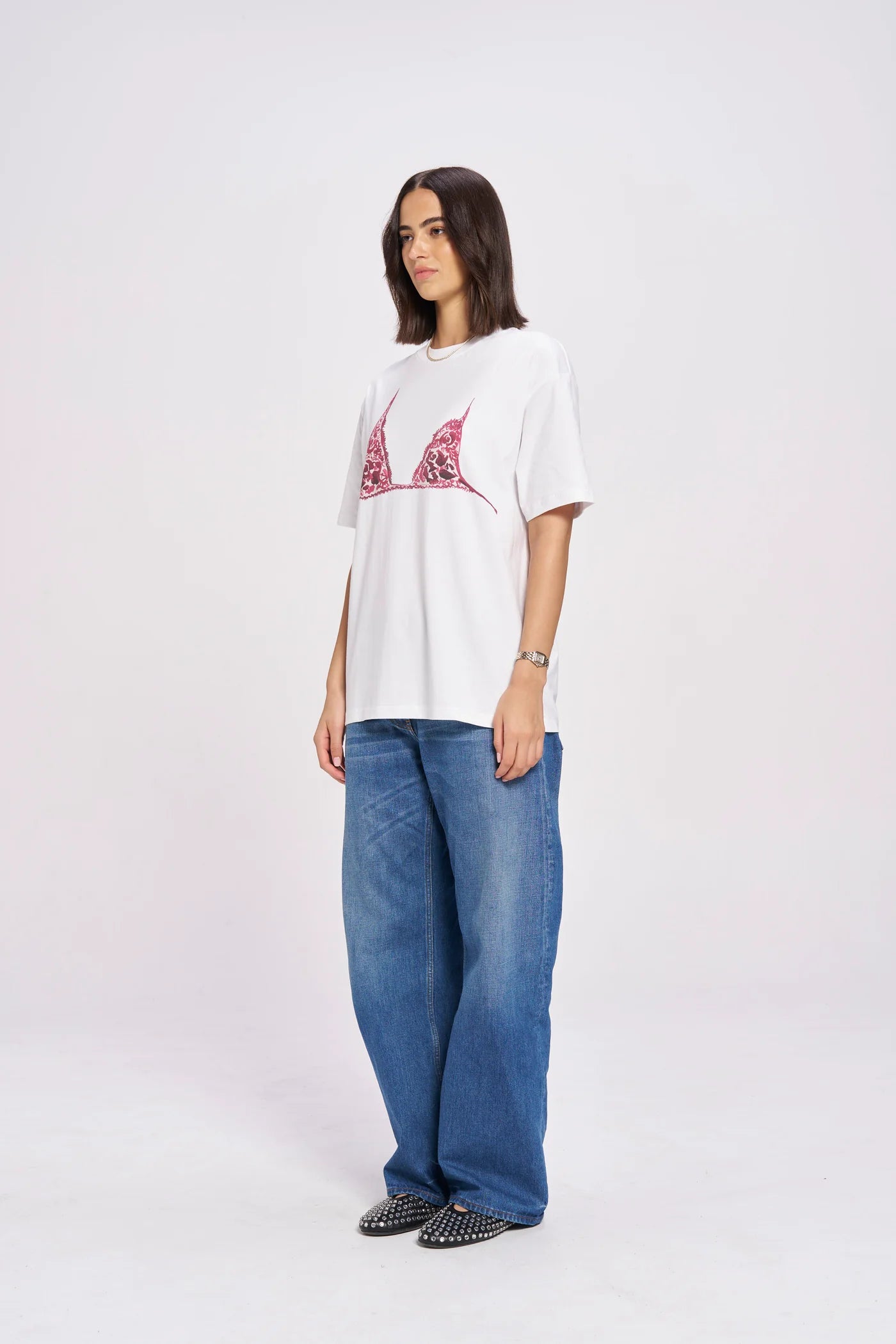 BURGUNDY BRALETTE TEE