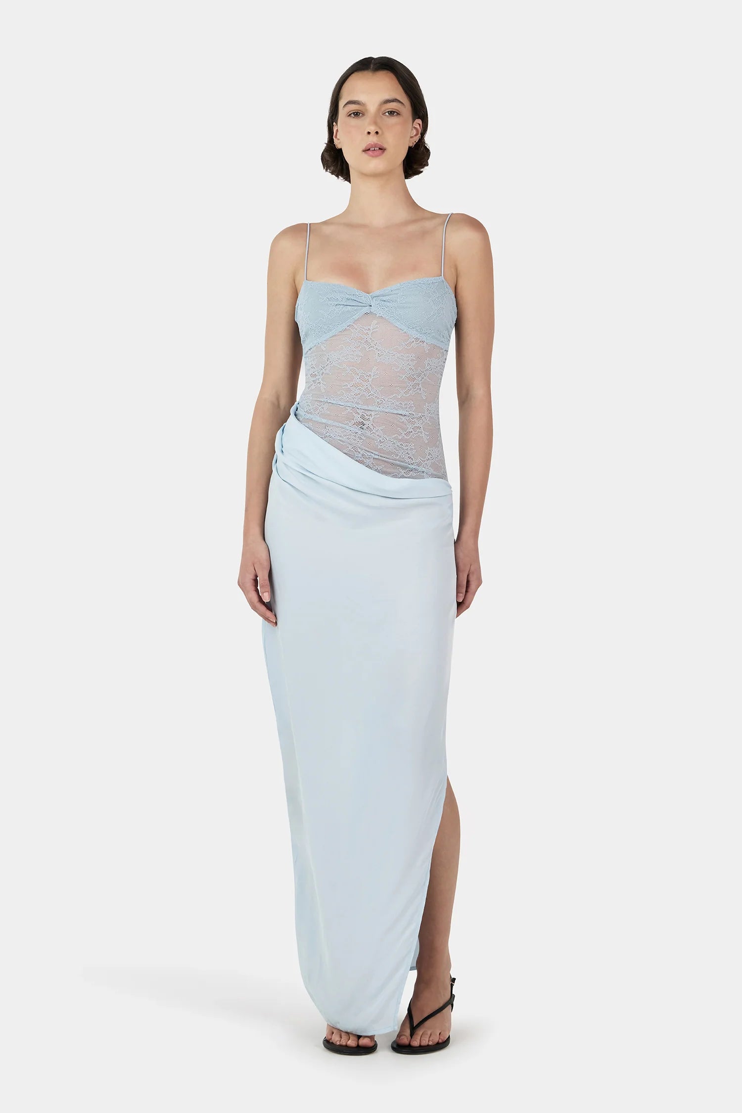 LOLA LACE MIDI DRESS