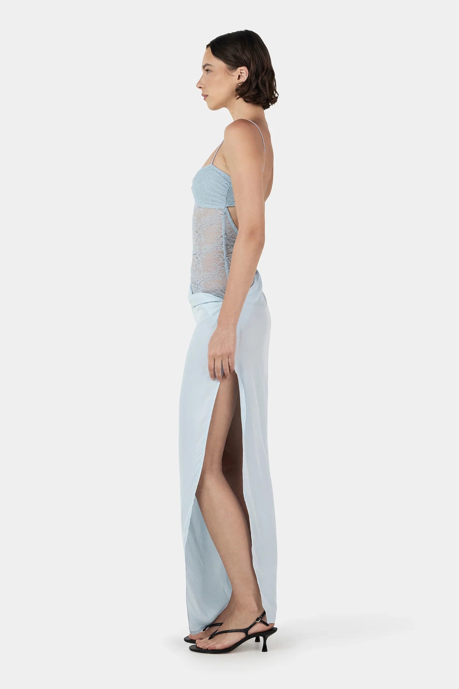 LOLA LACE MIDI DRESS