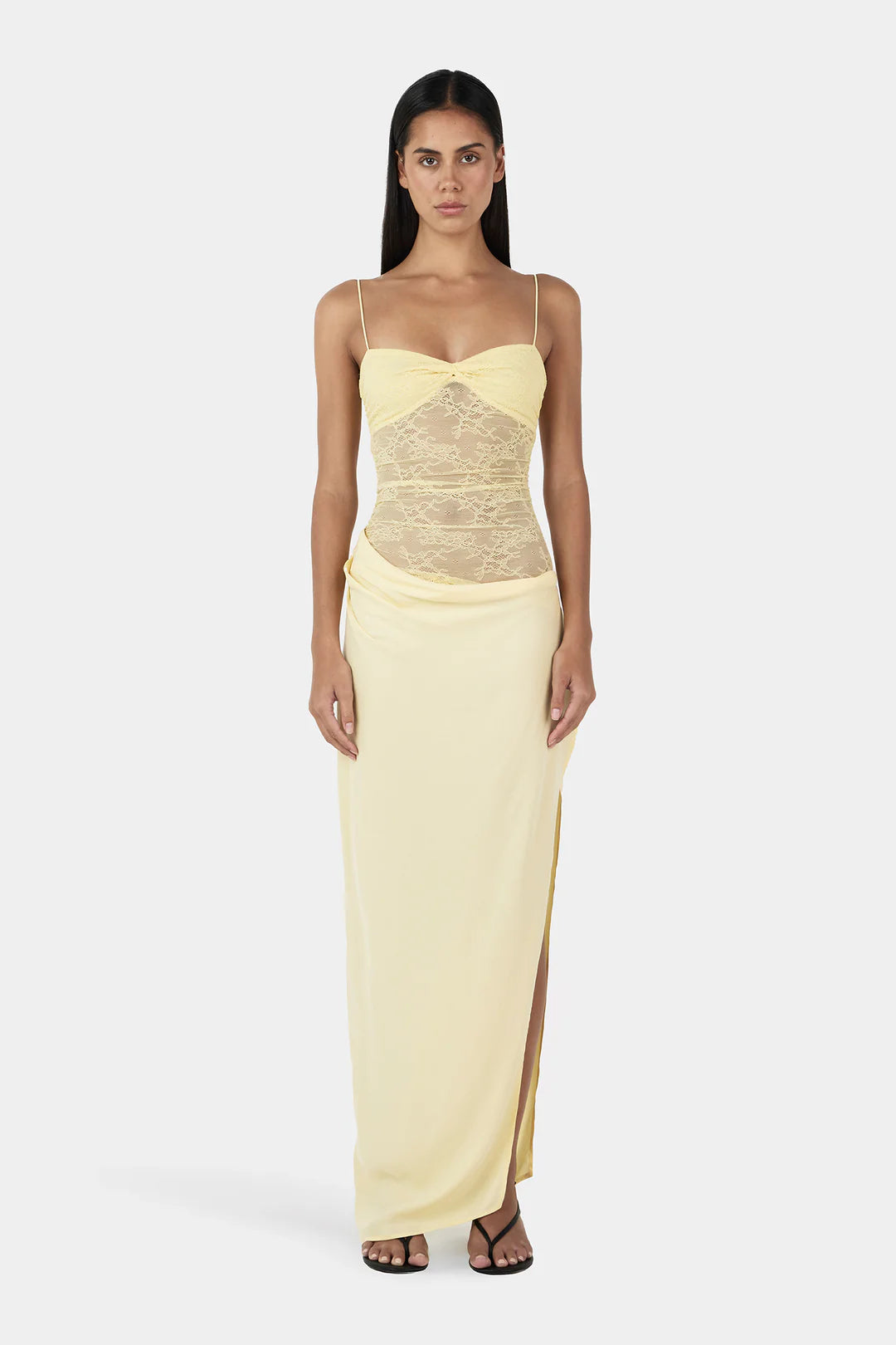 LOLA LACE MIDI DRESS
